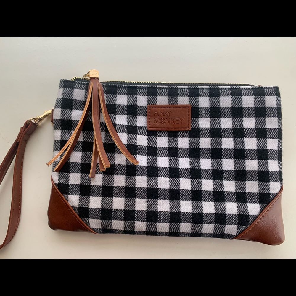 Buffalo Plaid wristlet